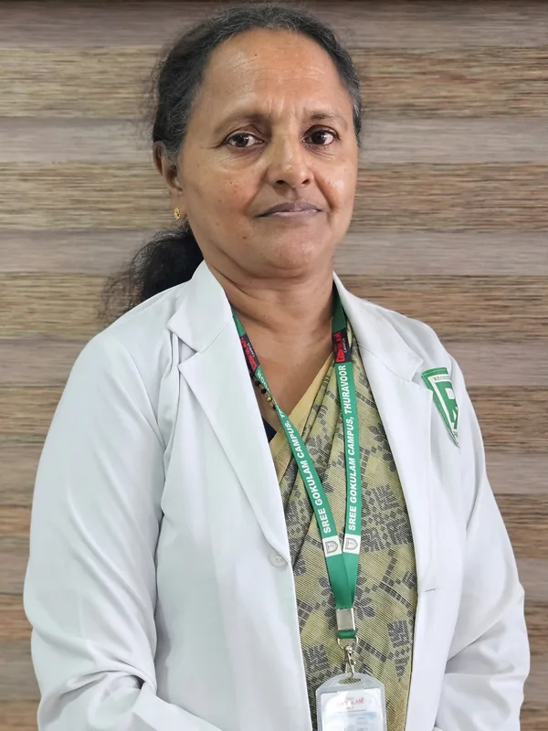 Mrs.Anila Varghese — Sree Gokulam SNGM College of Pharmacy