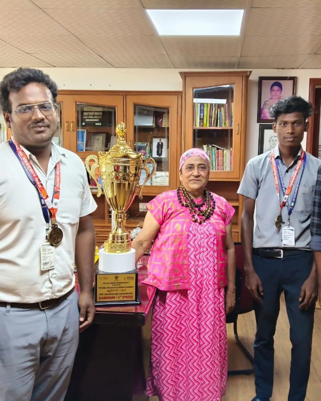 Carrom Championship Winners — JK College of Nursing and Paramedicals