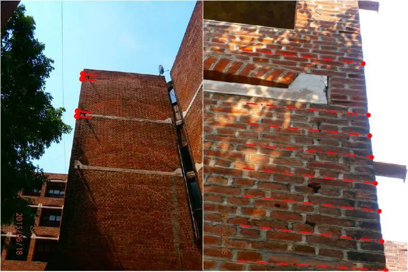 Helifix structural stitching markings — Indian Institute of Management Ahmedabad