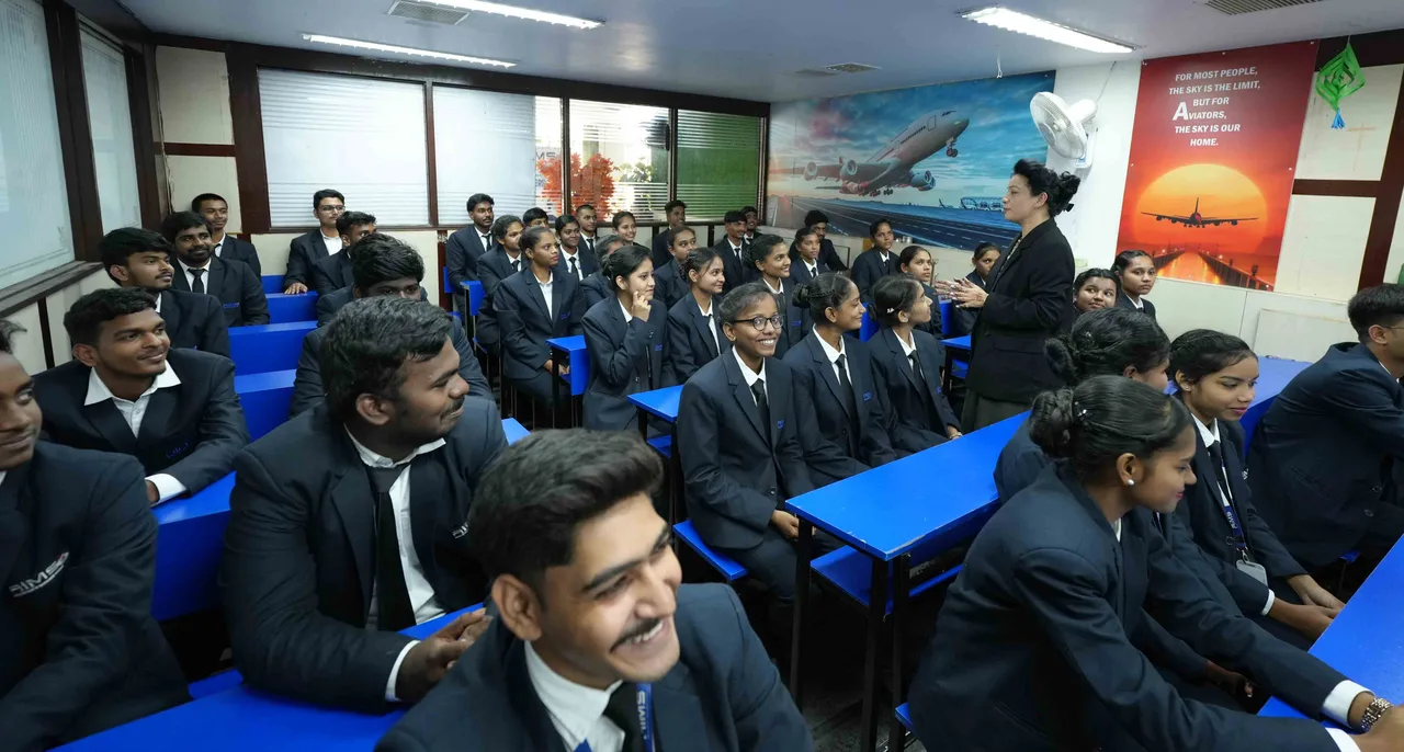 Professional skill-based training and classroom activities at Andhra Institute of Management and Science