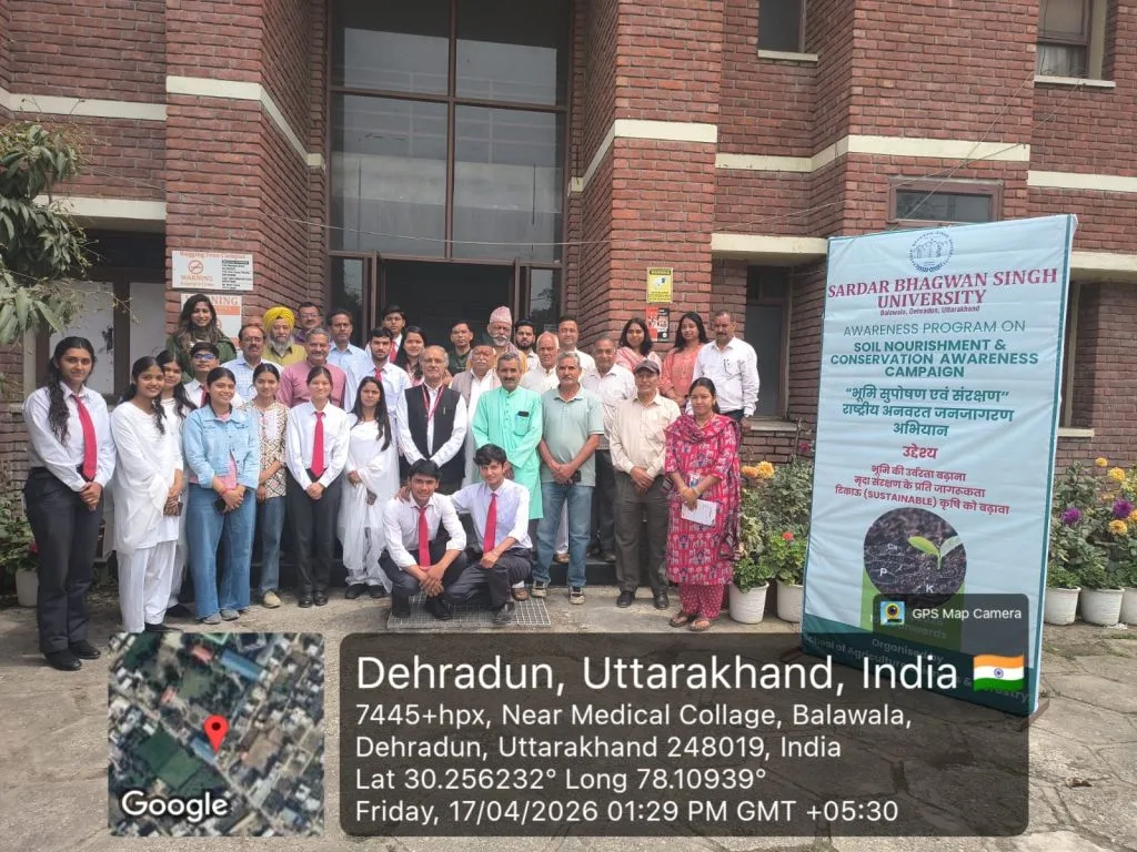 Image accompanying SBSU's soil nourishment and conservation awareness campaign — Sardar Bhagwan Singh University