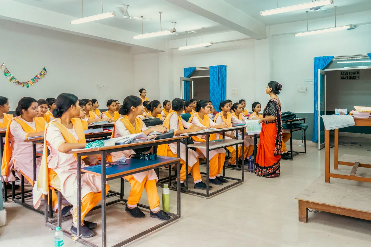 Smart classroom interior — Global Hiramoni Memorial Nursing Institution