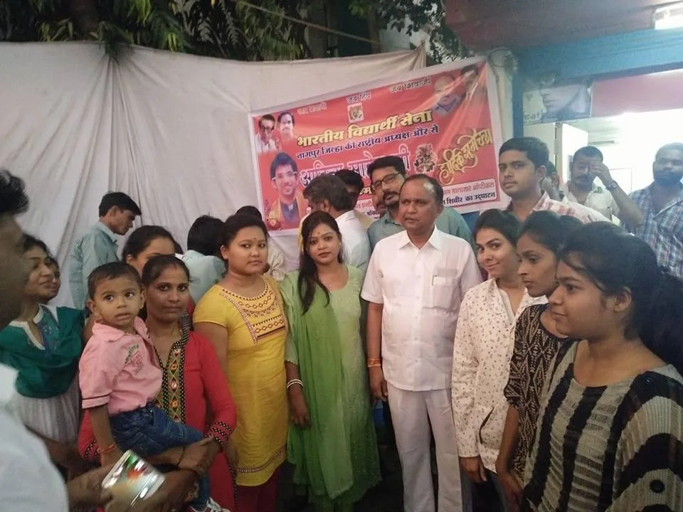 Eye check up camp with MLA Krupal Tumane Ji — A.D.N. Institute of Paramedical Sciences & Hospitals, Nagpur