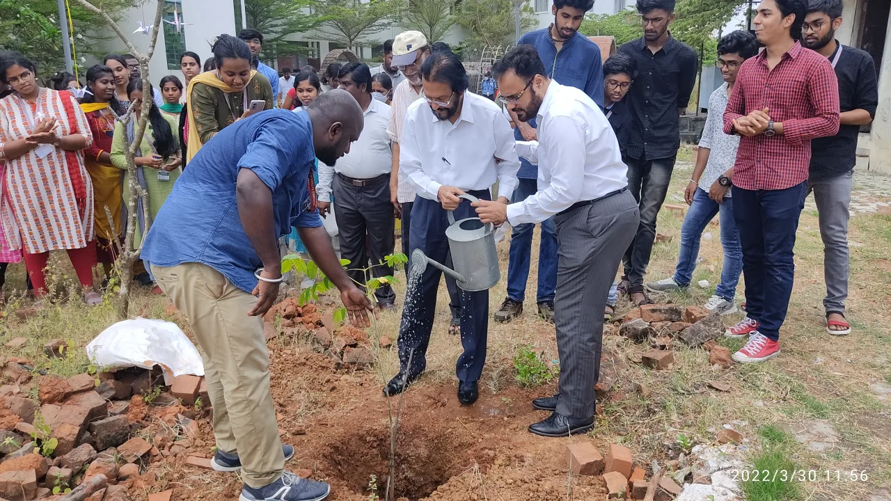 Tree plantation activity — Mohamed Sathak A.J. Academy of Architecture