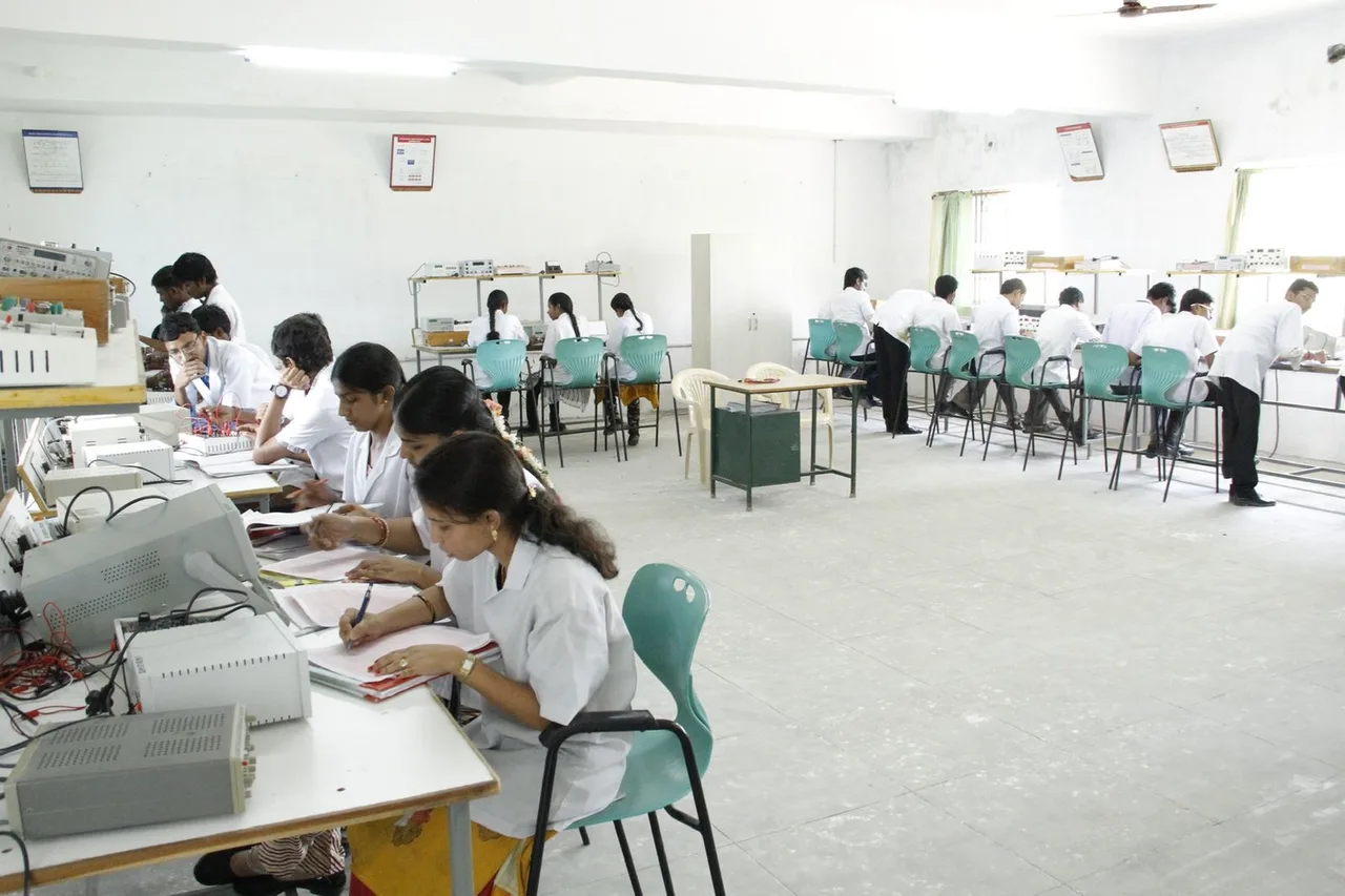The electronics laboratory at SVPP — Sri Venkatesa Perumal College of Engineering and Technology