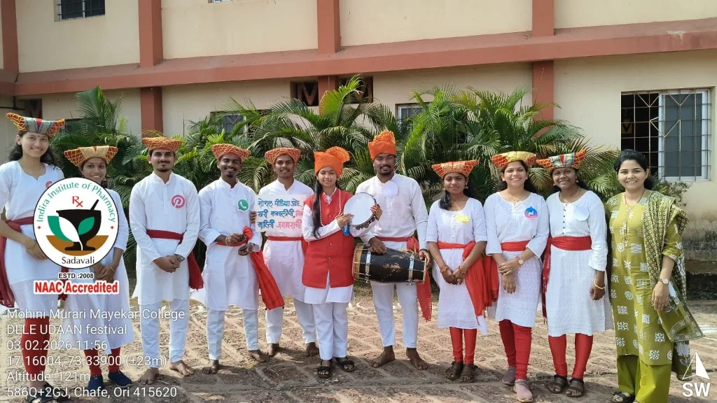 IIP DLLE team at the UDAAN festival in Chafe — indira-institute-of-pharmacy-sadavali-ratnagiri