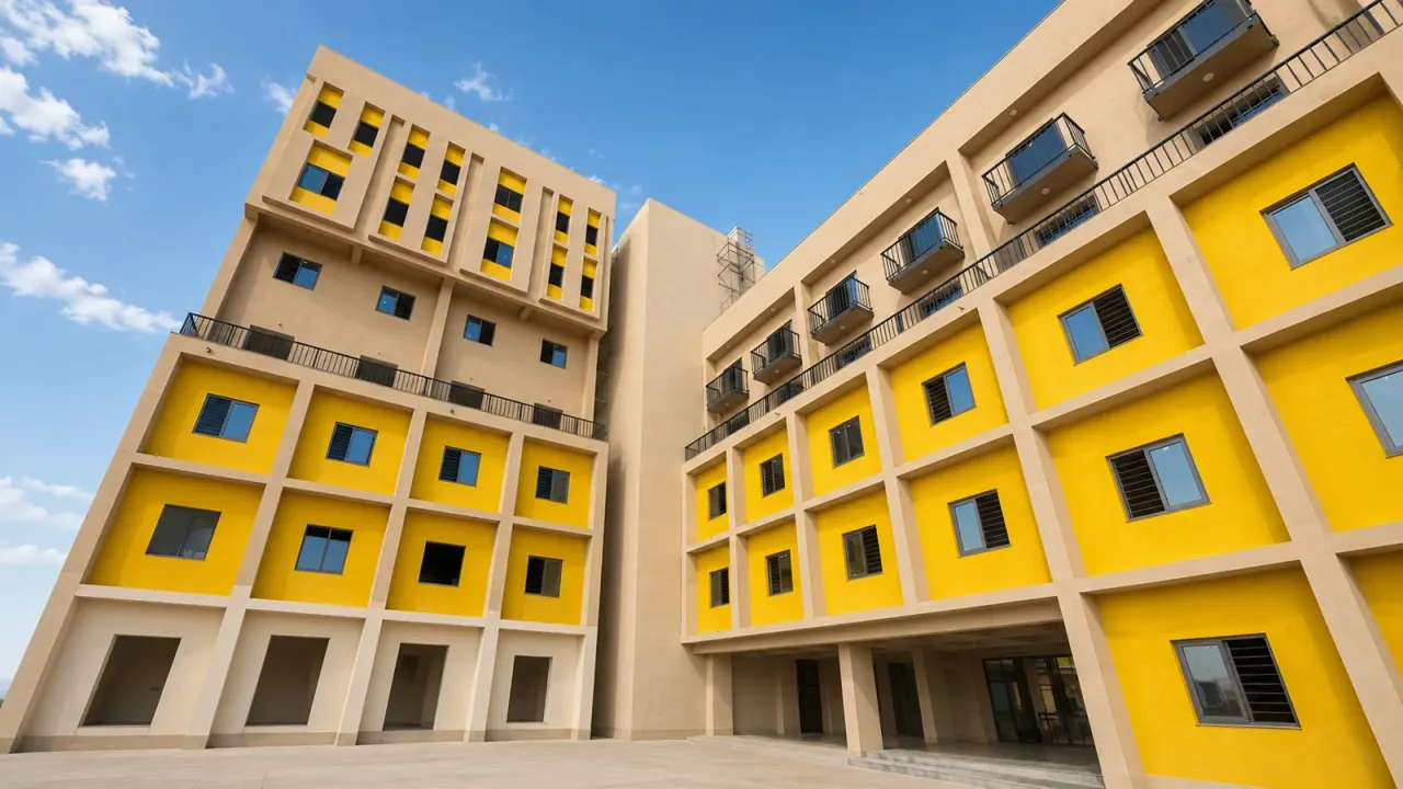IIIT Raichur permanent campus hostel block — Indian Institute of Information Technology Raichur