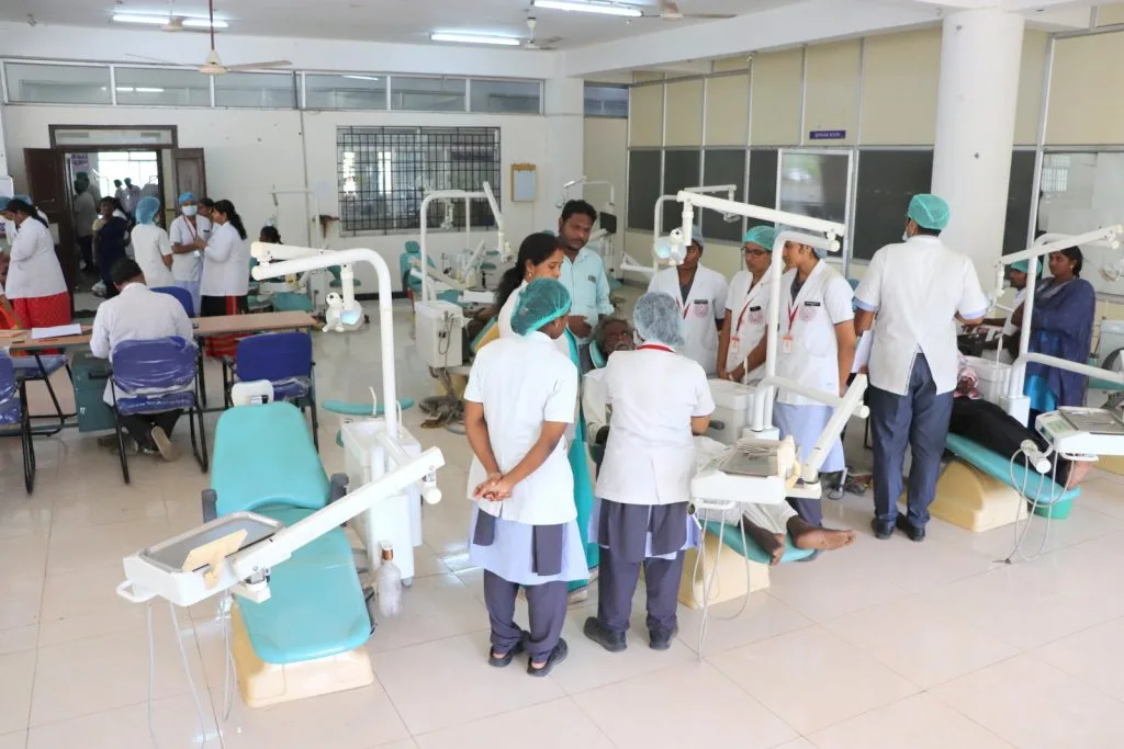 Karpaga Vinayaga Institute of Dental Sciences (KIDS) — Dental College Page Image Dental Clinical Hall