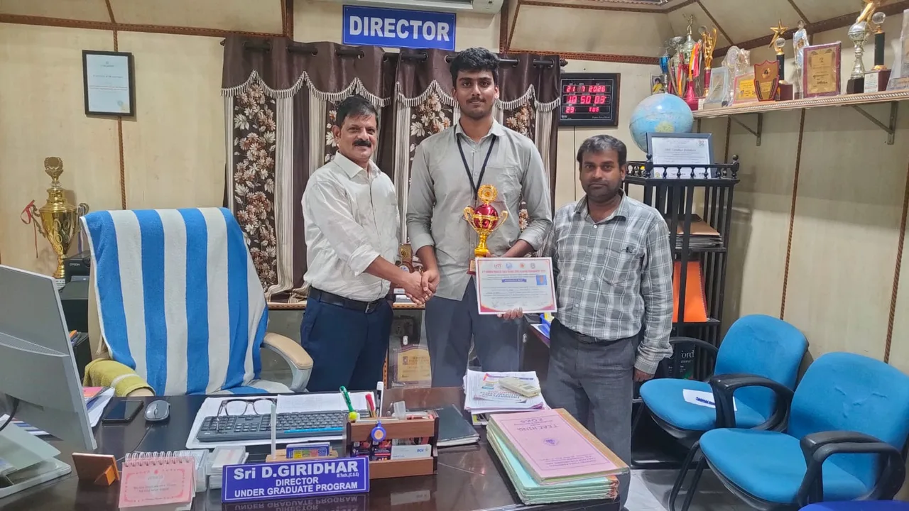 Table Tennis Championship Achievement — Gayatri Vidya Parishad College for Degree and PG Courses