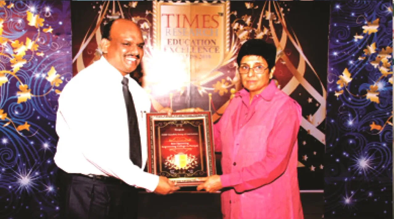 Awarded by Kiran Bedi, IPS — Samalkha Group of Institutions