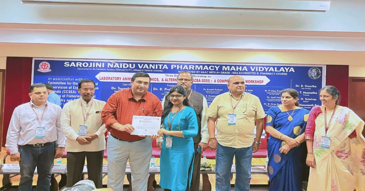 Pharm D Students Participate in LACEA–2025 Hands-on Workshop — Omega College of Pharmacy