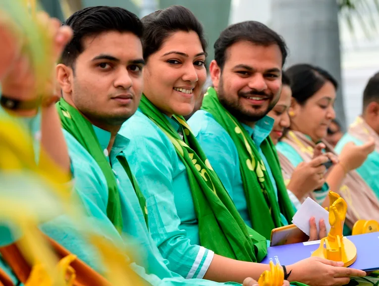 CHARUSAT University Convocation Ceremony image showing graduates in traditional attire — Charotar University of Science and Technology