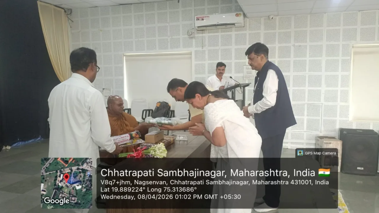 Dhammadesna by Pujya Bhadant Payyaratna Thero Marks Spiritual Beginning of 135th Bhim Jayanti. — P.E.S. College of Engineering