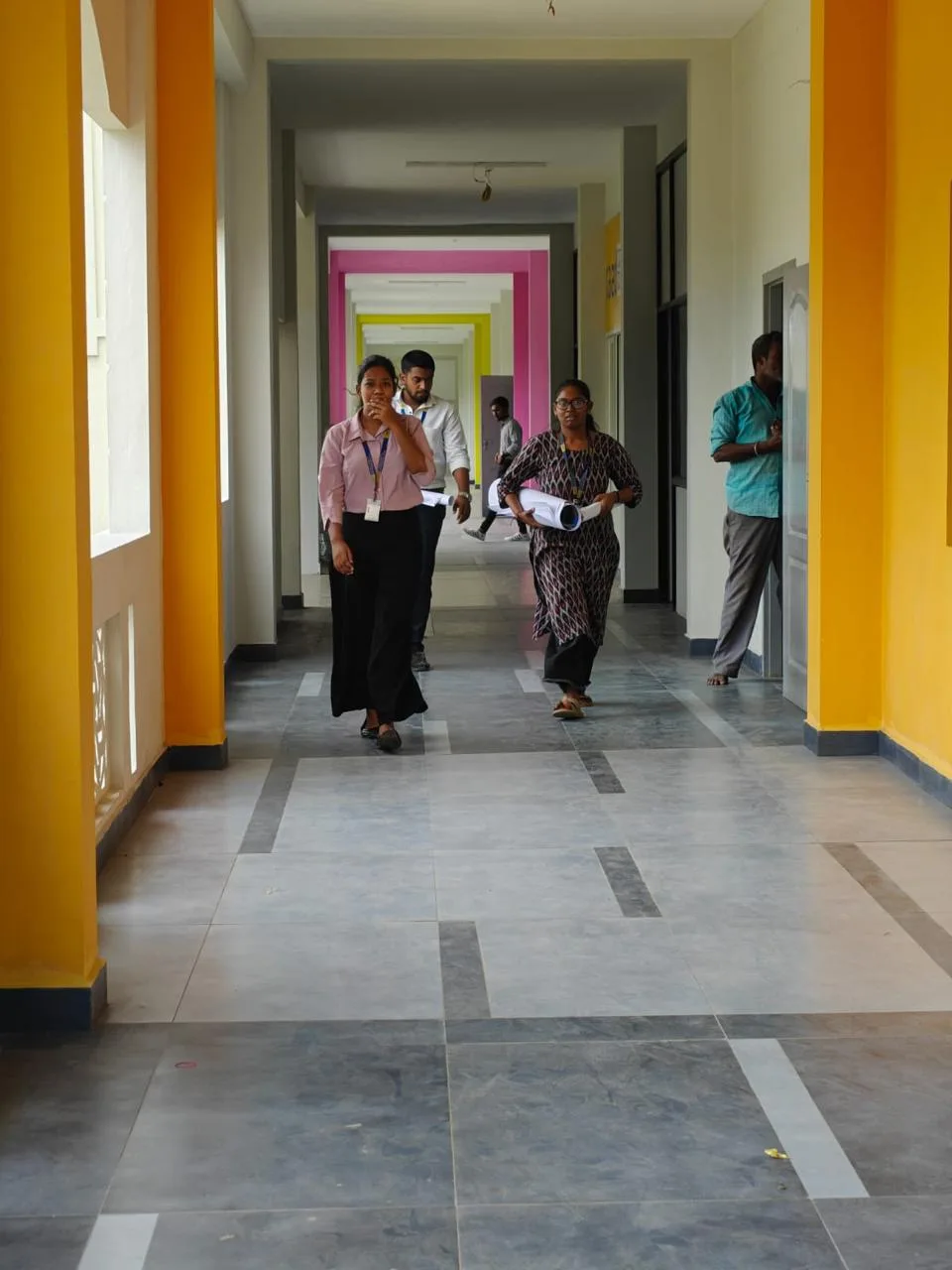 Learning Corridor — Chennai Academy of Architecture and Design