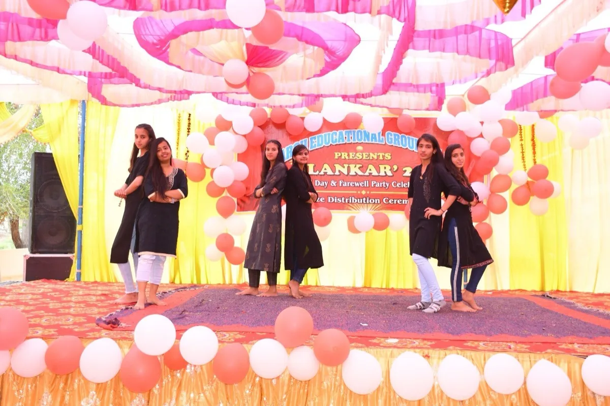 Cultural performance at the Annual Function — Adarsh Rajasthan P.G. College