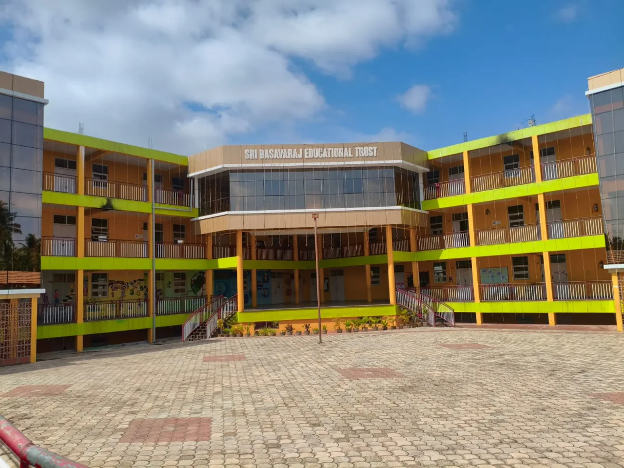 Front view of Sri Basavaraj Educational Trust campus — sri-basavaraj-college-of-nursing-chitradurga