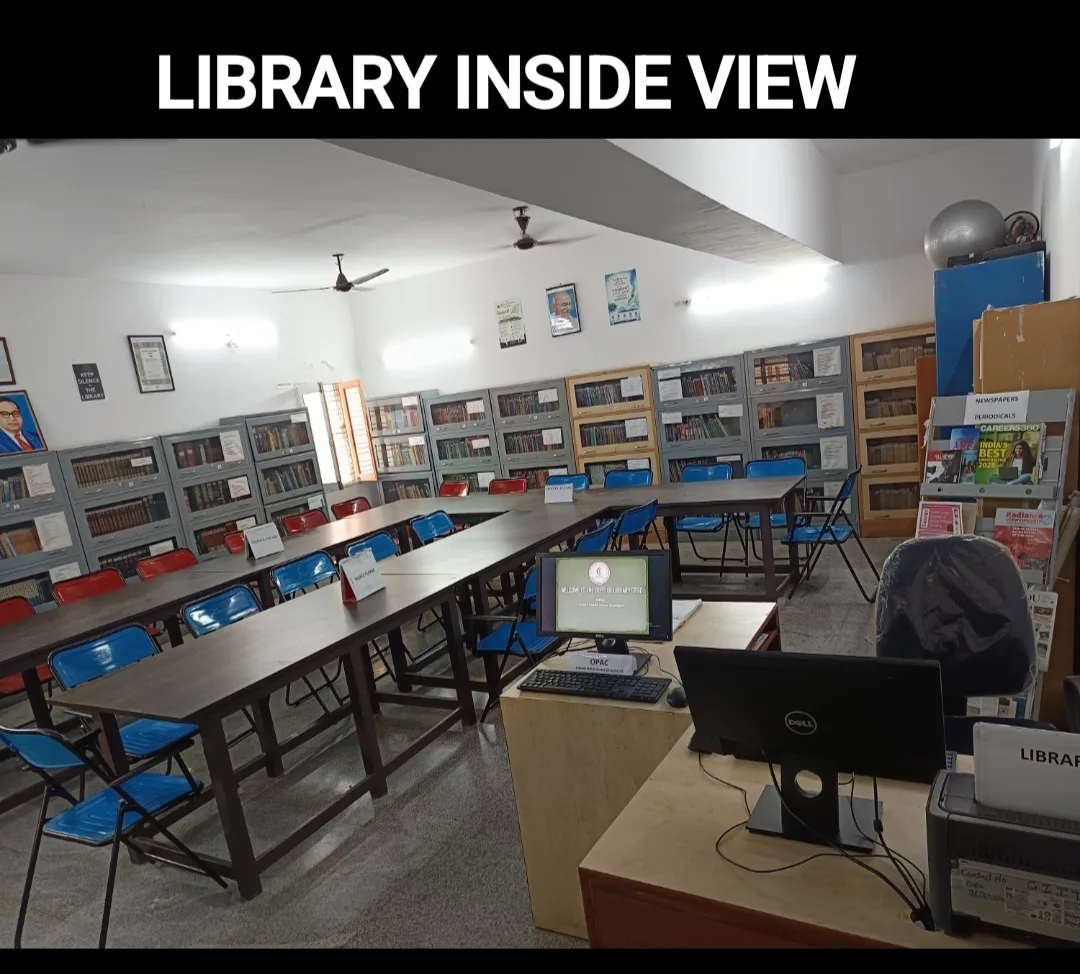 Inside the Library — Crescent First Grade College For Women