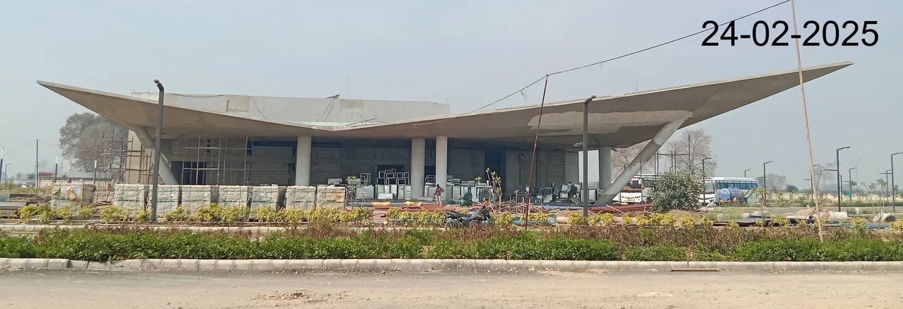 Auditorium fire pipe and duct installation work in progress — indian-institute-of-management-amritsar