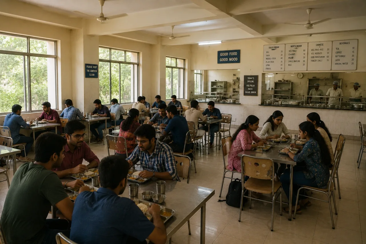 Campus dining area — Pallavi Engineering College