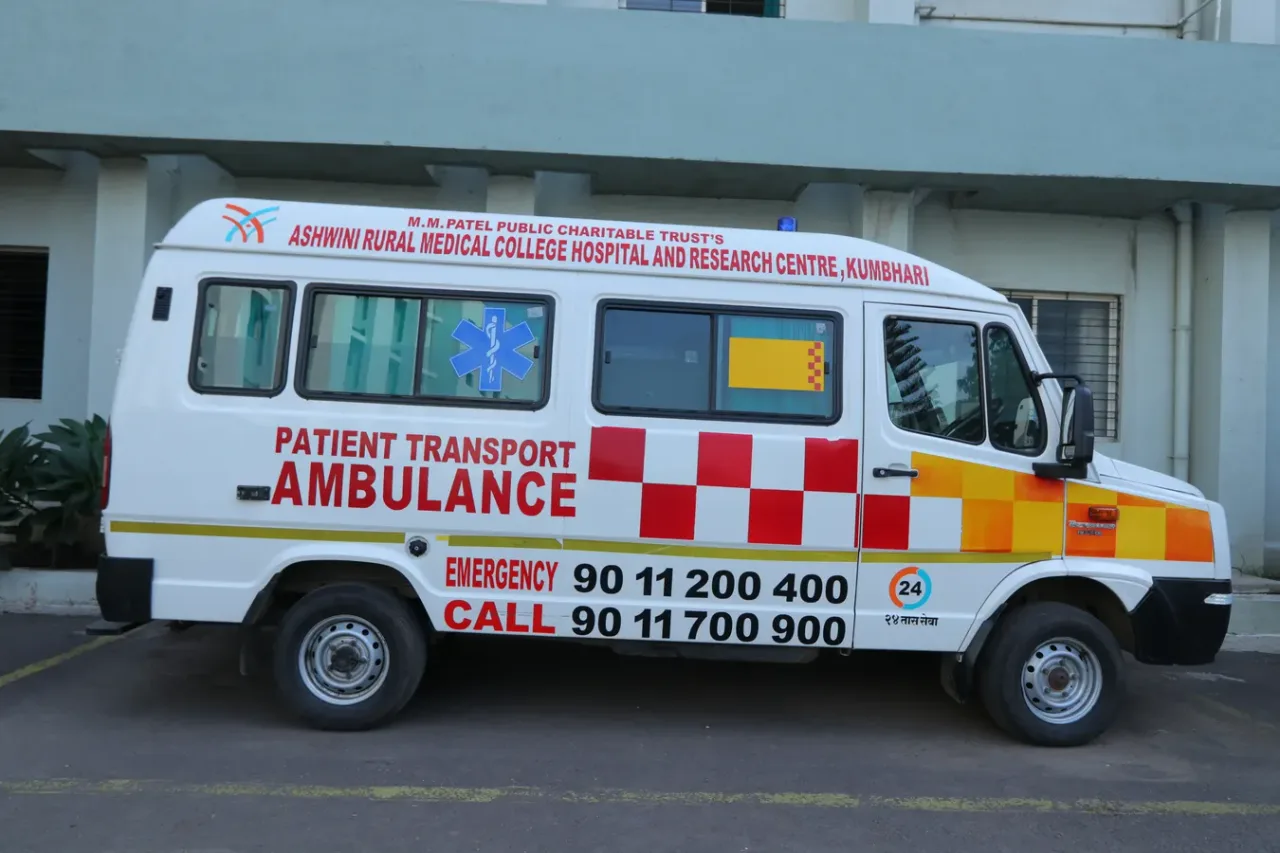 Ambulance service at Ashwini Rural Medical College hospital