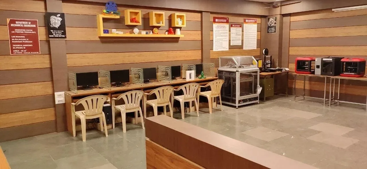 Innovation Centre 3D printing lab at KRCT — K. Ramakrishnan College of Technology