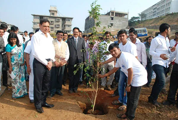 Tree plantation @ sport complex — Sinhgad Technical Education Society's Sinhgad Institute of Technology