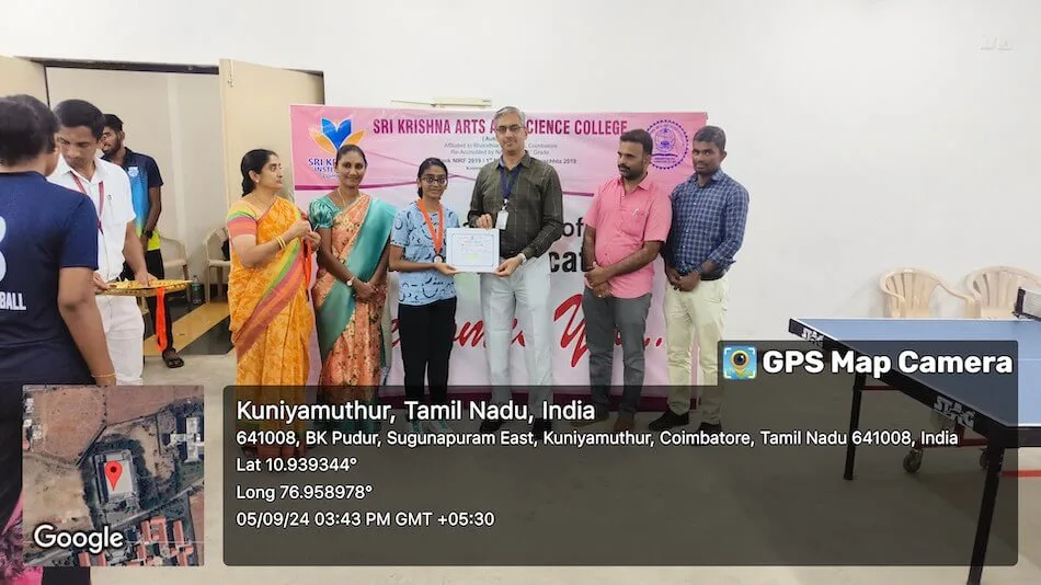 skasc winning prize — Sri Krishna Arts and Science College