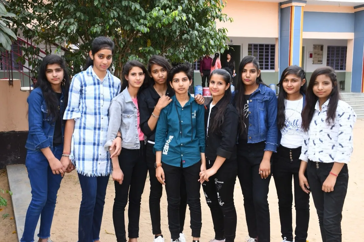 Students on the Adarsh P.G. College campus — Adarsh Rajasthan P.G. College