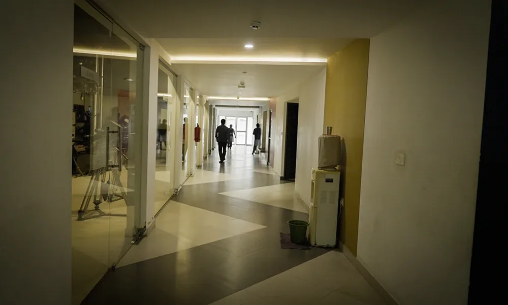 Spacious and well-lit hallways designed to inspire creativity and collaboration — L.V. Prasad College of Media Studies