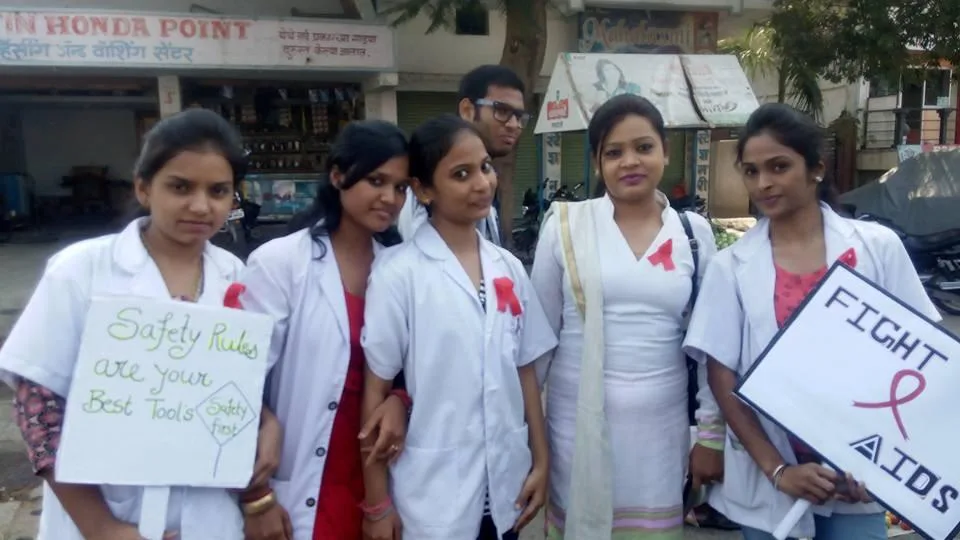 AIDS Campaign — A.D.N. Institute of Paramedical Sciences & Hospitals, Nagpur