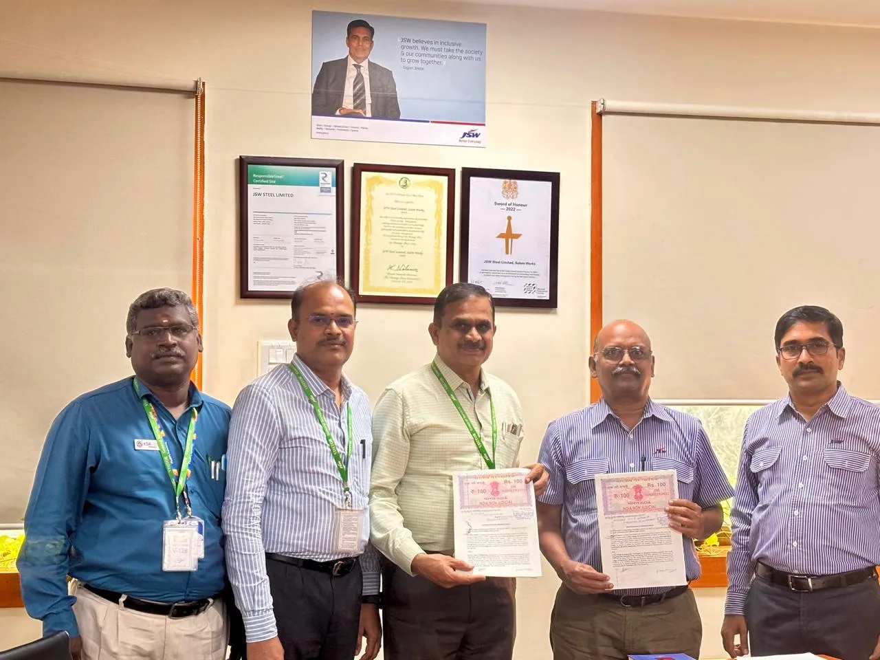 MoU Signed With JSW Salem — K.S.R. College of Engineering