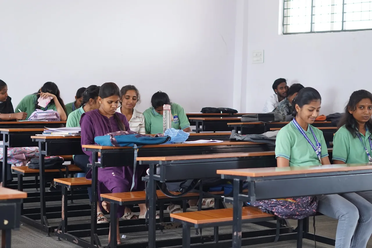 Nursing students at VSET — Vidhyashekhar College of Physiotherapy