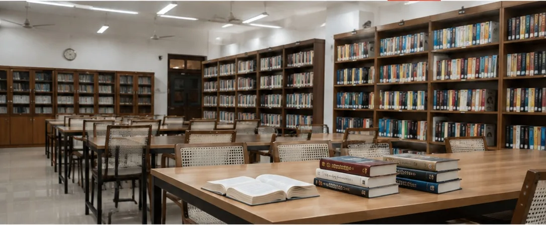 GCTS Library interior — Gupta College of Technological Sciences