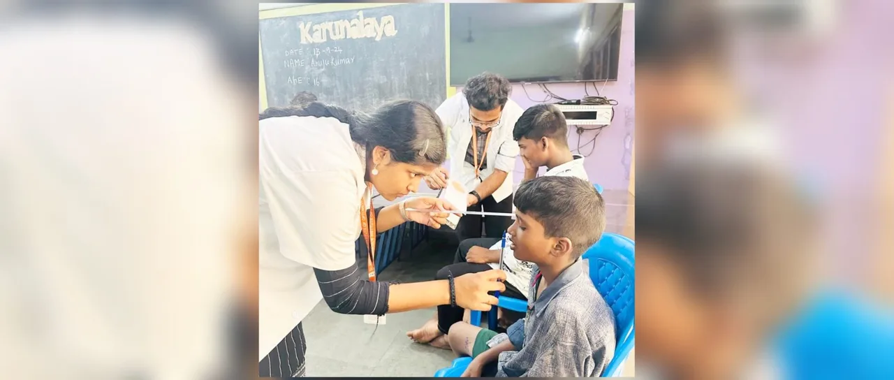 Community outreach programs through camps — Dr. Agarwals Institute of Optometry