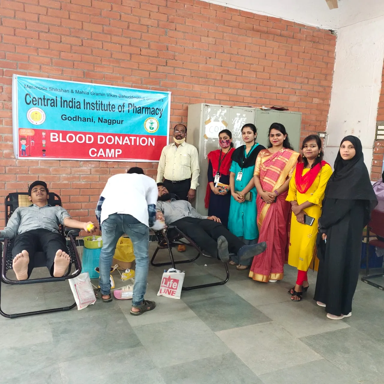 Blood donation camp at CIIP — Central India Institute of Pharmacy