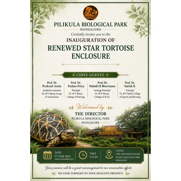 Renewed Star Tortoise Enclosure and Animal Adoption Programme Launched