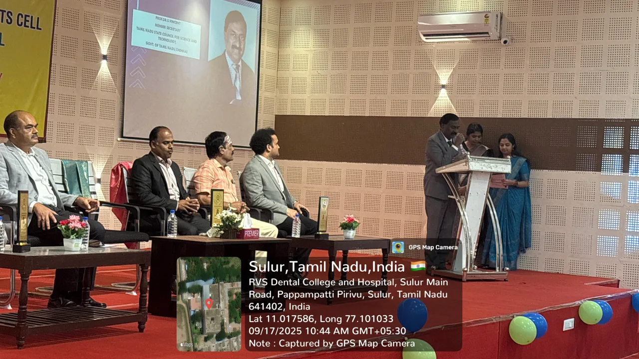 IPR CELL INAUGURATION — RVS Dental College & Hospital