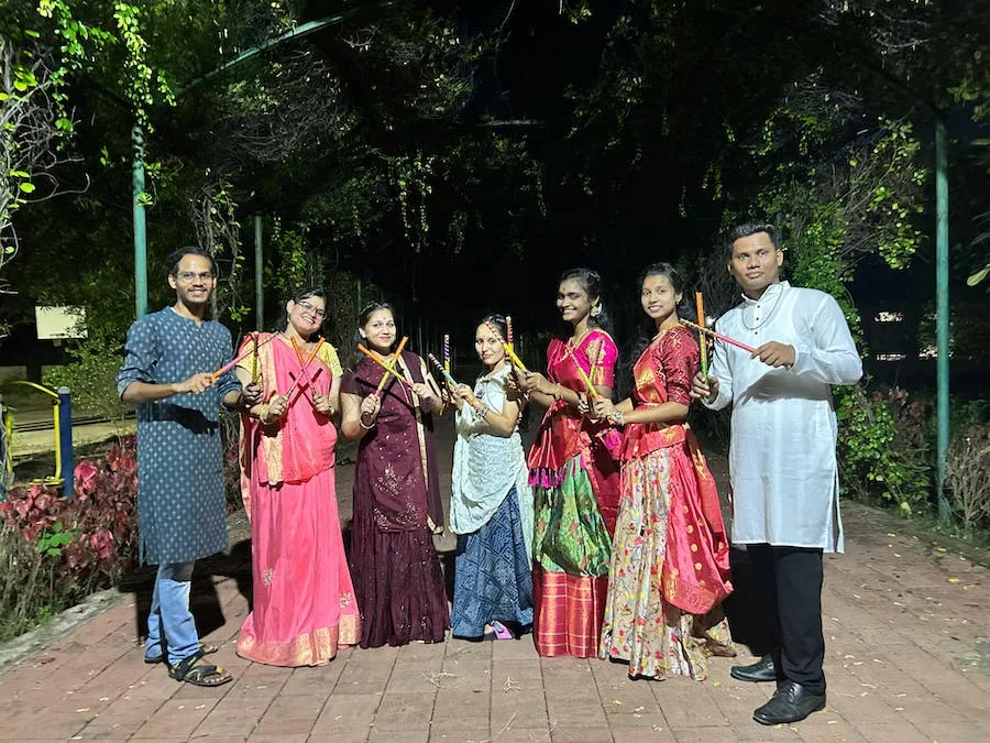 Cultural night dance performance by students at Imperial College Bargarh