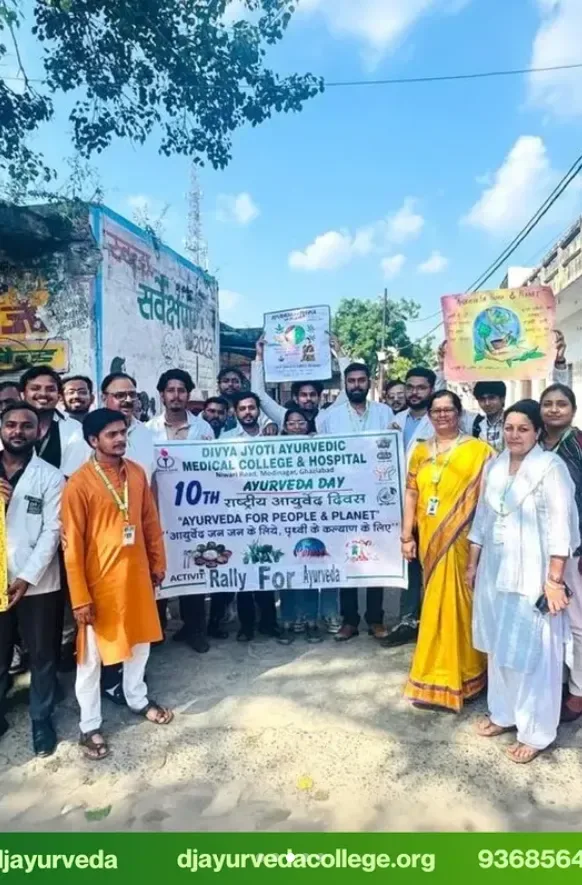 10th National Ayurveda Day – Rally for Ayurveda — Divya Jyoti Ayurvedic Medical College & Hospital
