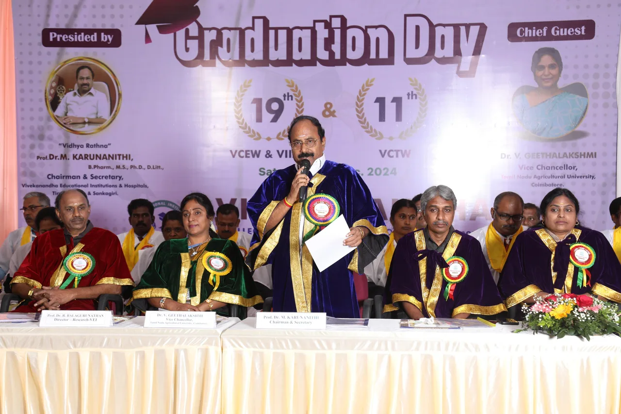 GRADUATION DAY — Vivekanandha College of Engineering for Women