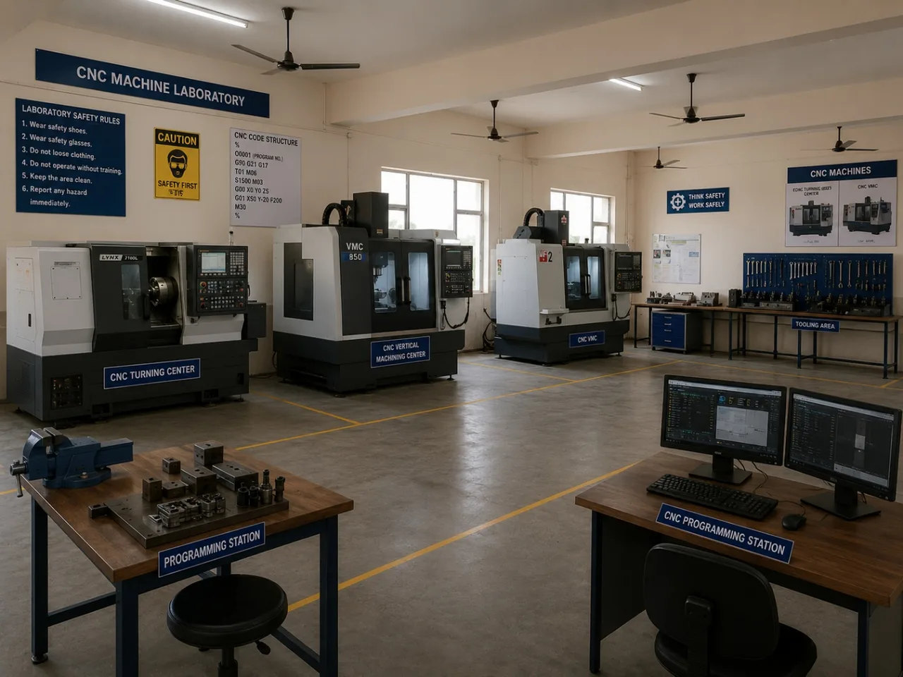 CNC Machine Lab at MITS Lucknow — Maharana Institute of Technology & Sciences