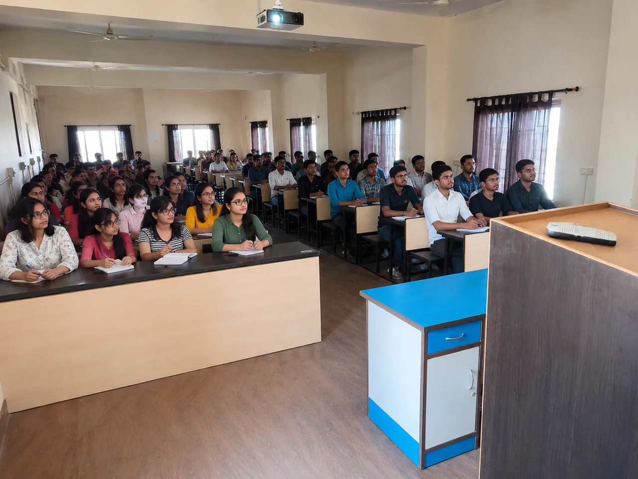 Modern Classrooms — Aryaman Pharmacy College