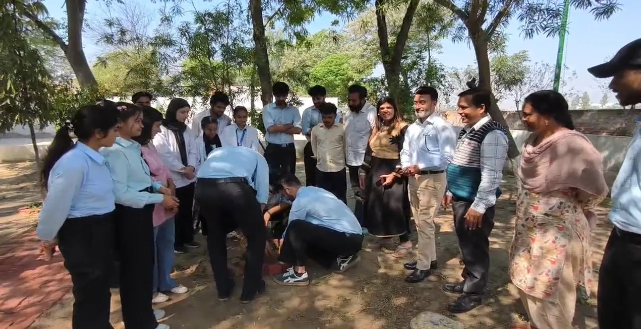 Tree plantation — Adesh Institute of Allied and Healthcare Professions