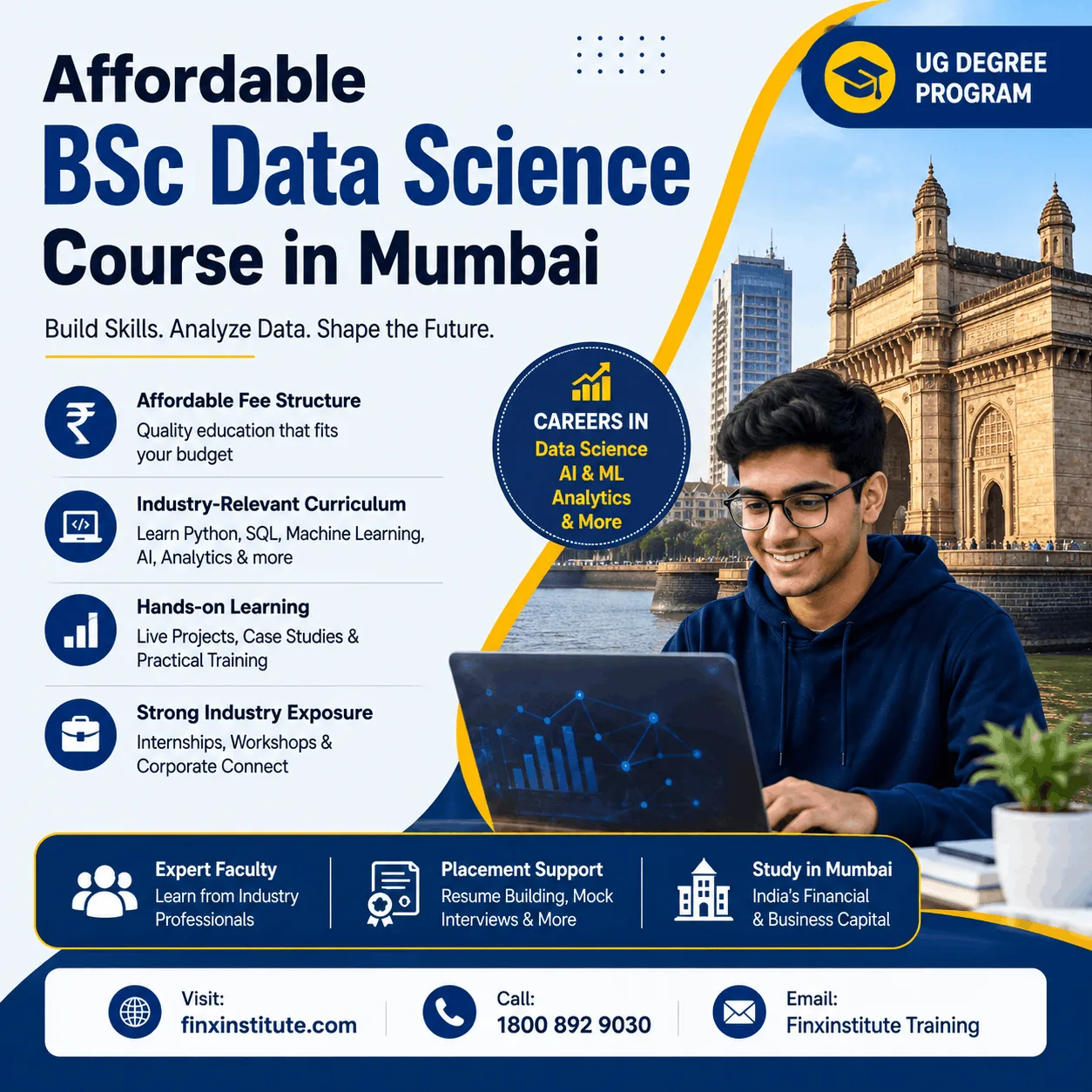 Affordable BSc Data Science Course in Mumbai with Strong Industry Exposure — FinX Institute Pvt. Ltd.