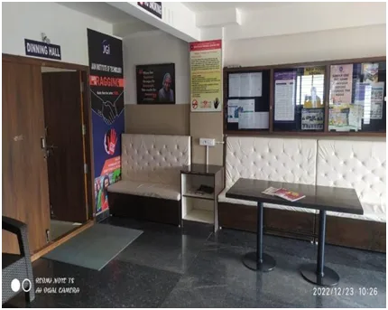 Jain Institute of Technology, Davangere — Hostel Interior Reception Image On Official Hostel Page