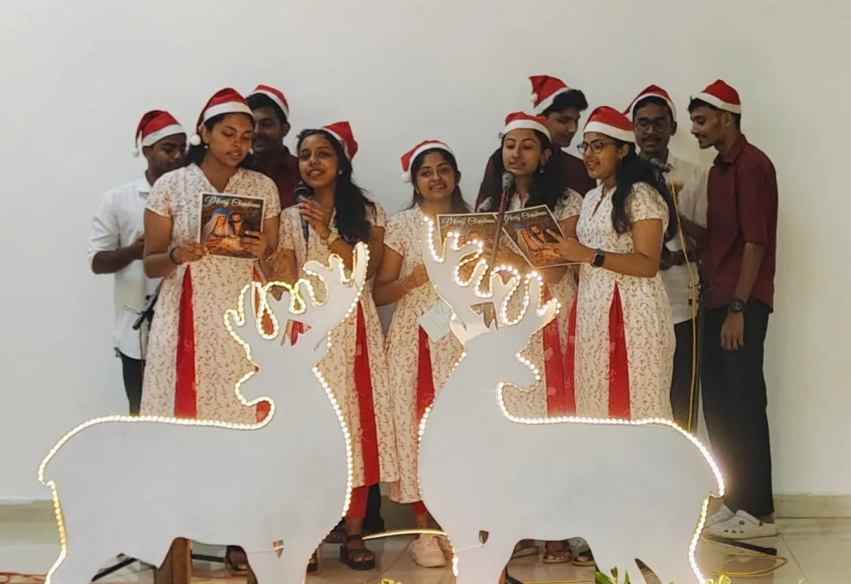 Team PCP who won second prize in Carol singing competition at Pushpagiri — Pushpagiri College of Pharmacy