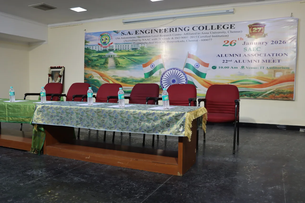 Alumni Meet 2026 - Photo 2 — S.A. Engineering College (Autonomous)