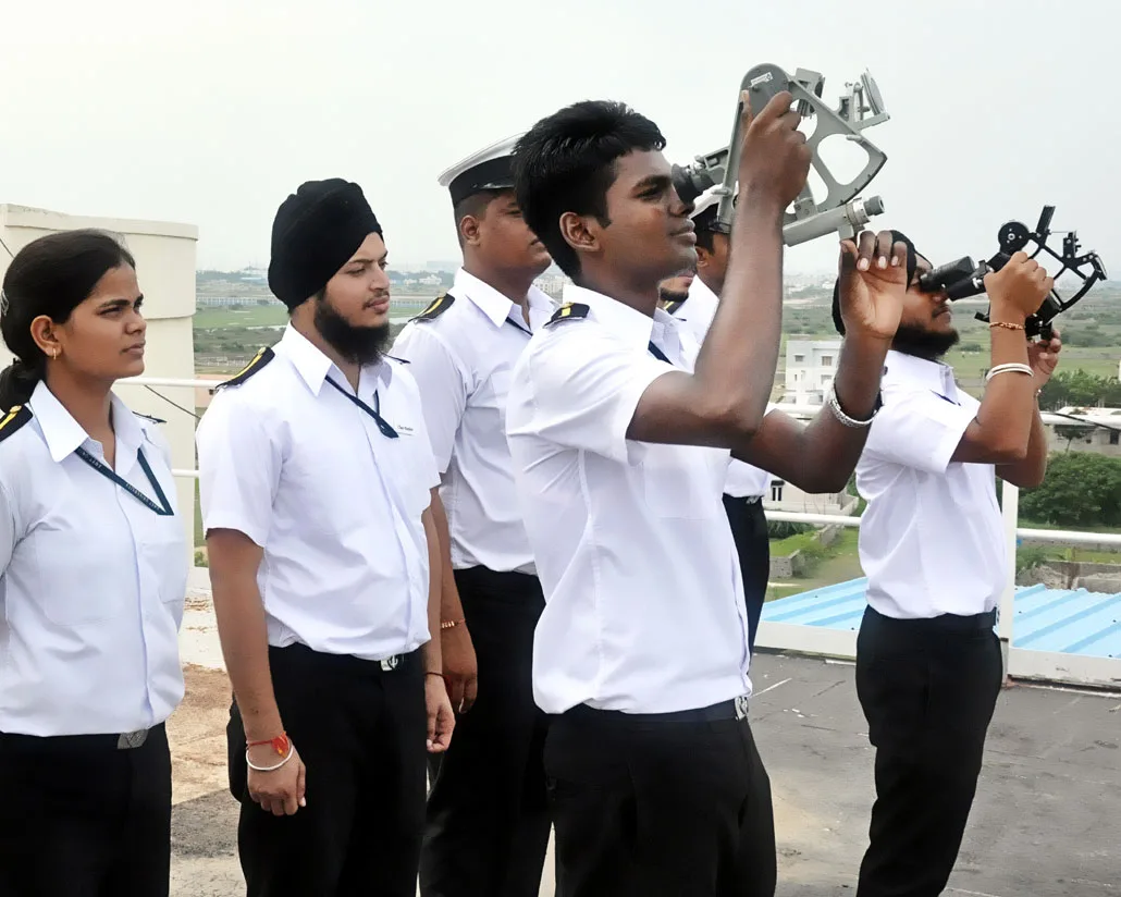 Students in Communication Lab — academy-of-maritime-education-and-training-chennai