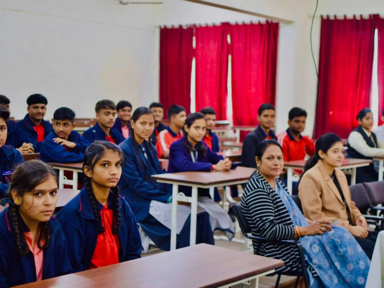 School students educational tour at campus — IPS Academy, Institute of Hotel Management, Indore (MP)