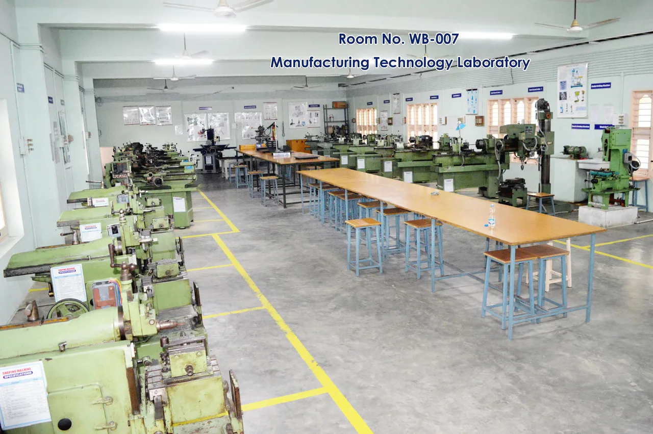 Madanapalle Institute of Technology & Science — Room No Wb Manufacturing Technology Laboratory